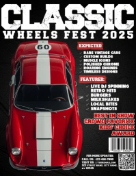 LEGENDARY WHEELS MEET 2025 Flyer (US Letter) template