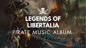 棕色 Pirate Music Album YouTube Thumbnail Miniatura do YouTube Template