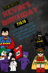 customizable design templates for lego batman postermywall
