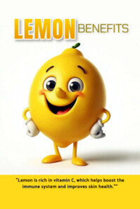 Lemon Poster template
