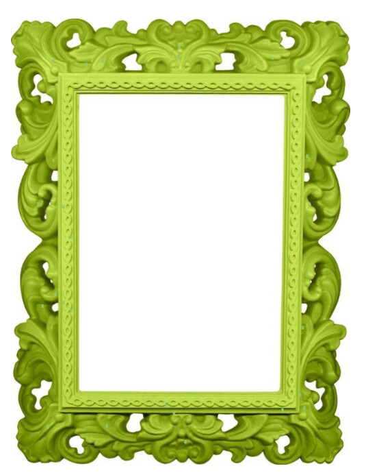 Lemon green photos frame Flyer (US Letter) template