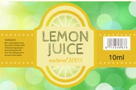 Lemon Juice Label template