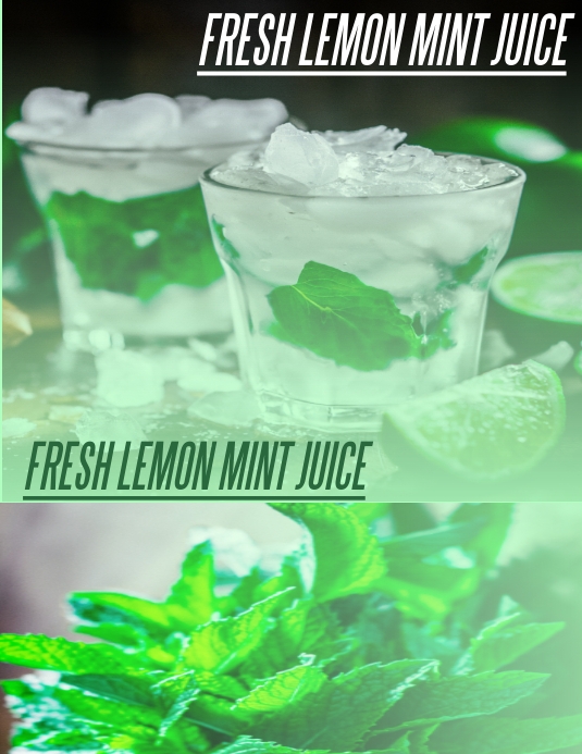 LEMON MINT JUICE Template PosterMyWall