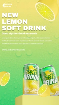 Lemon Soft Drink Ads História do Instagram template