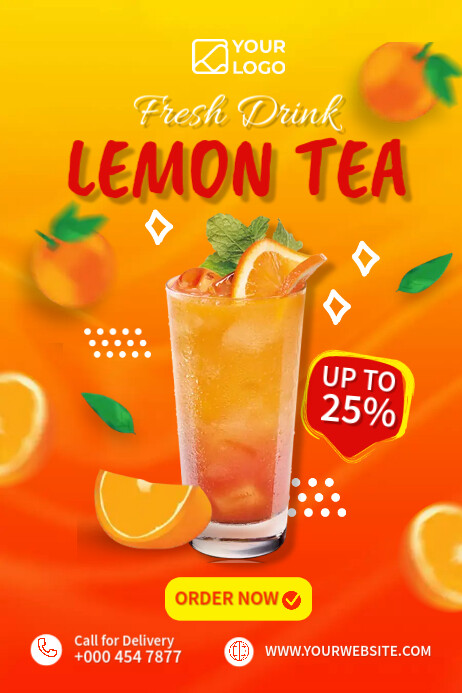 Lemon tea Template | PosterMyWall