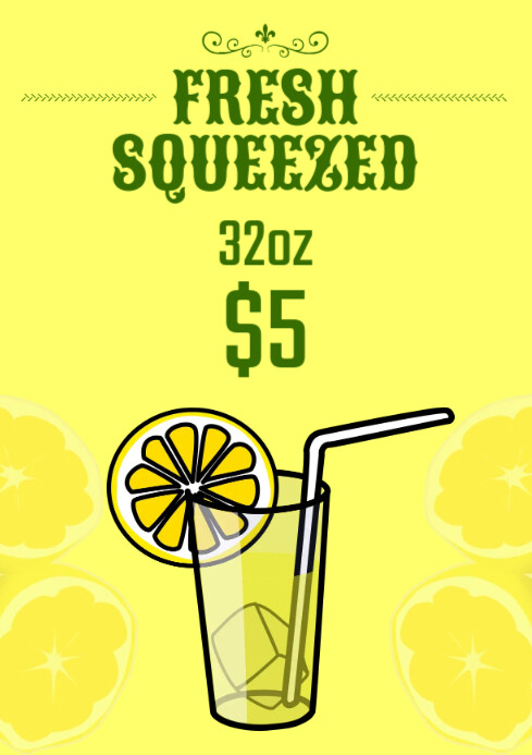 Lemonade Advertisement Copy of Lemonade ad | PosterMyWall