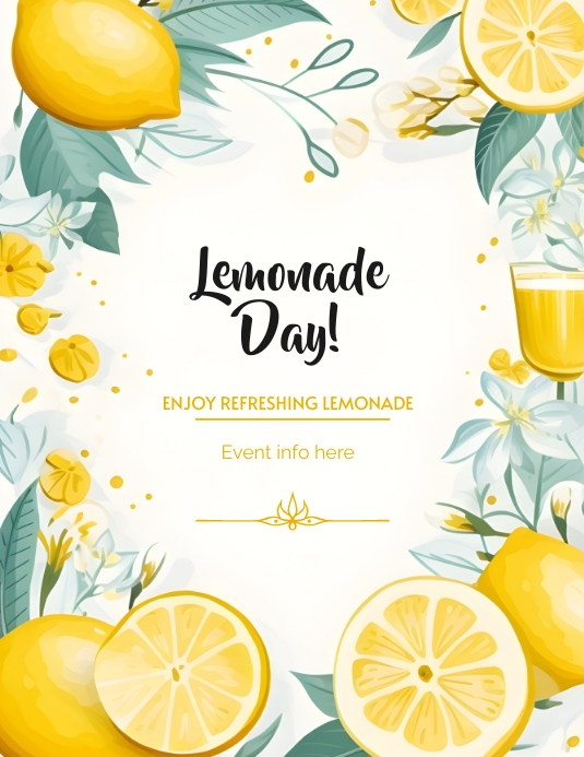 Lemonade Day Flyer Template PosterMyWall