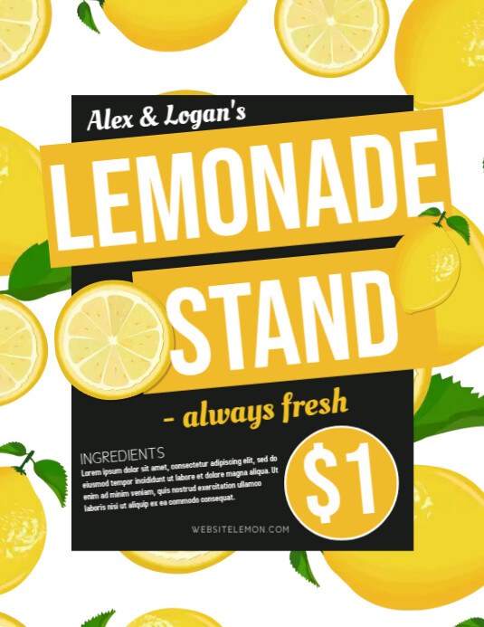 Lemonade Flyer Template Free