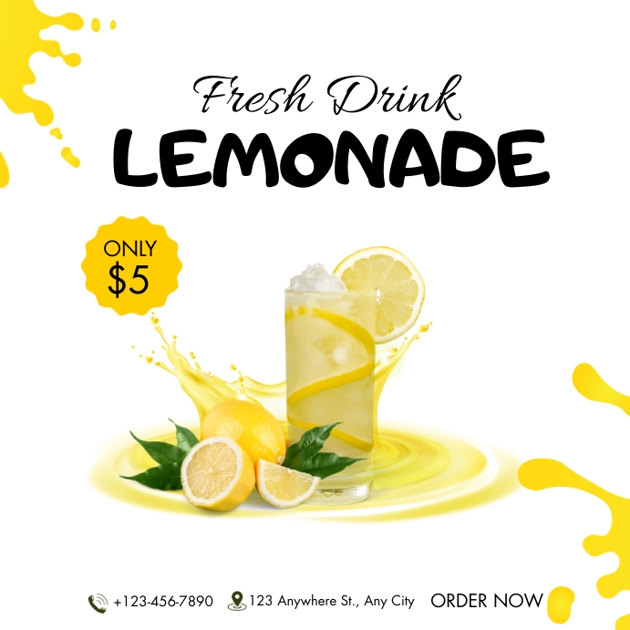 LEMONADE FLYER TEMPLATE PosterMyWall
