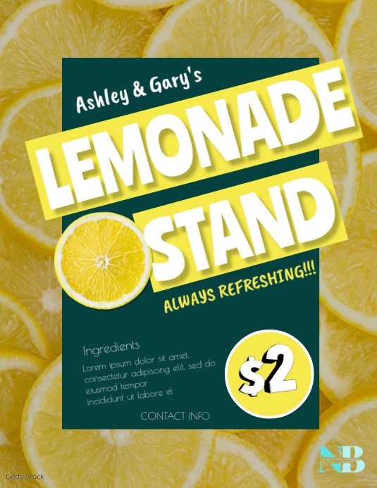 lemonade Poster/flyer Template PosterMyWall