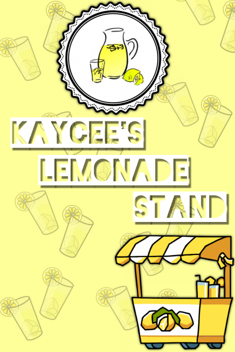 lemonade stand template postermywall lemonade stand flyer template