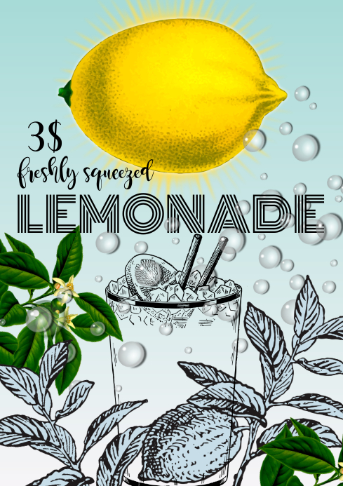 Lemonade templates A4