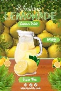 Lemonade Design Ad 60+ lemonade drink flyer Customizable Design Templates | PosterMyWall
