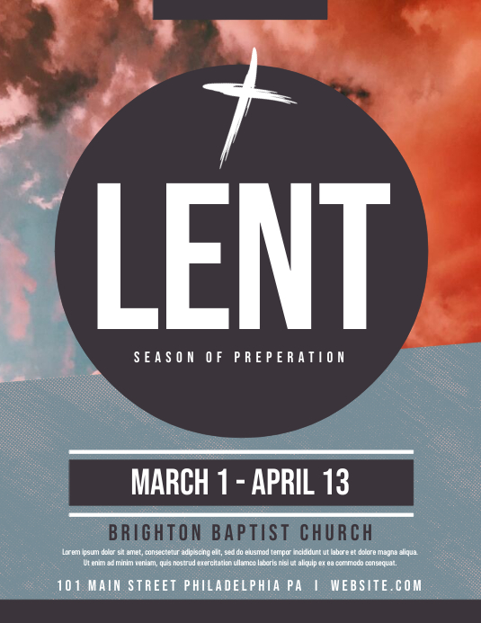 Lent Template PosterMyWall