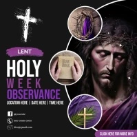 Lent Message Instagram template