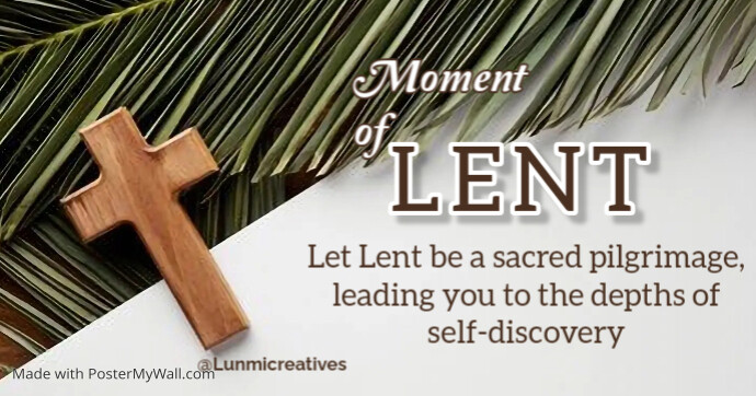 Lent / fasting Facebook Shared Image template
