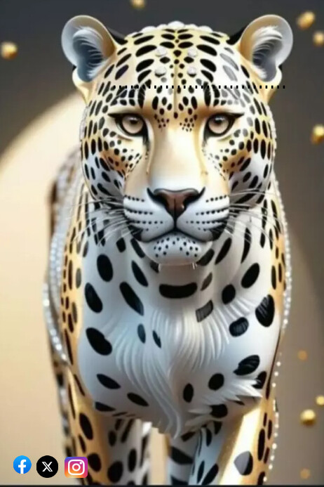 Leopard Poster template