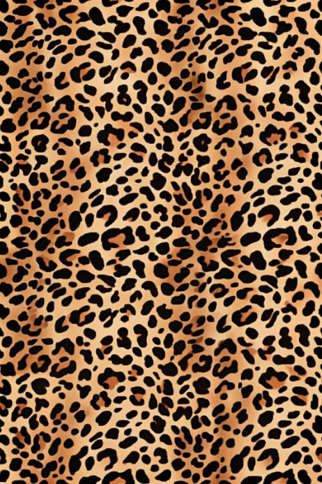 Leopard print pattern Plakat template