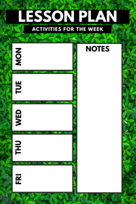 159+ Free Lesson Plan Templates | PosterMyWall