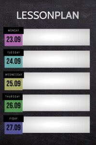 Lesson Plan Design Template | PosterMyWall
