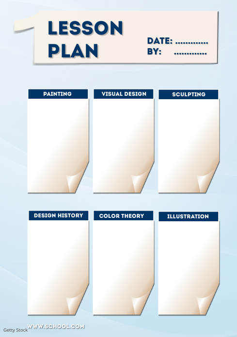 Lesson Plan1a4 Template PosterMyWall