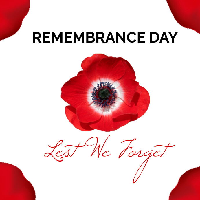 Lest We Forget Template PosterMyWall