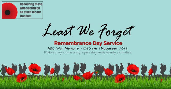 Lest We Forget Template PosterMyWall