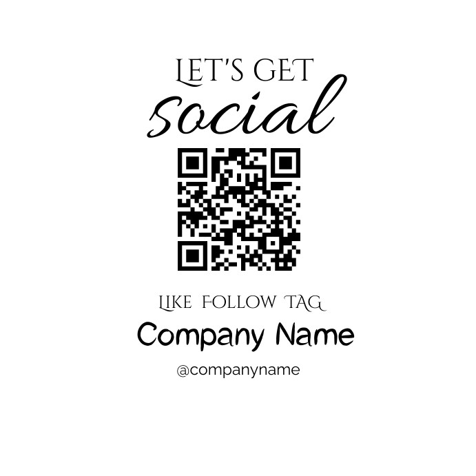 Let's get social Template | PosterMyWall