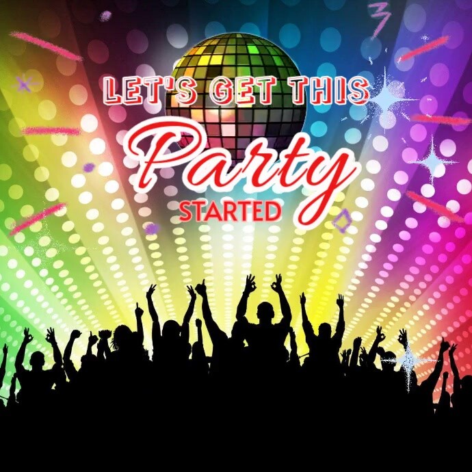 Let's get this party started Instagram-Beitrag template