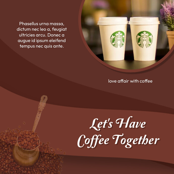 Let's Have Coffee Together Design
