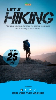 Let's Hiking Adventure Traveling Instagram Story template