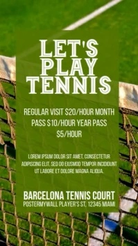 Let's Play Tennis Instagram Stories Template