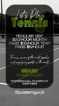 Let's Play Tennis Instagram Stories Template