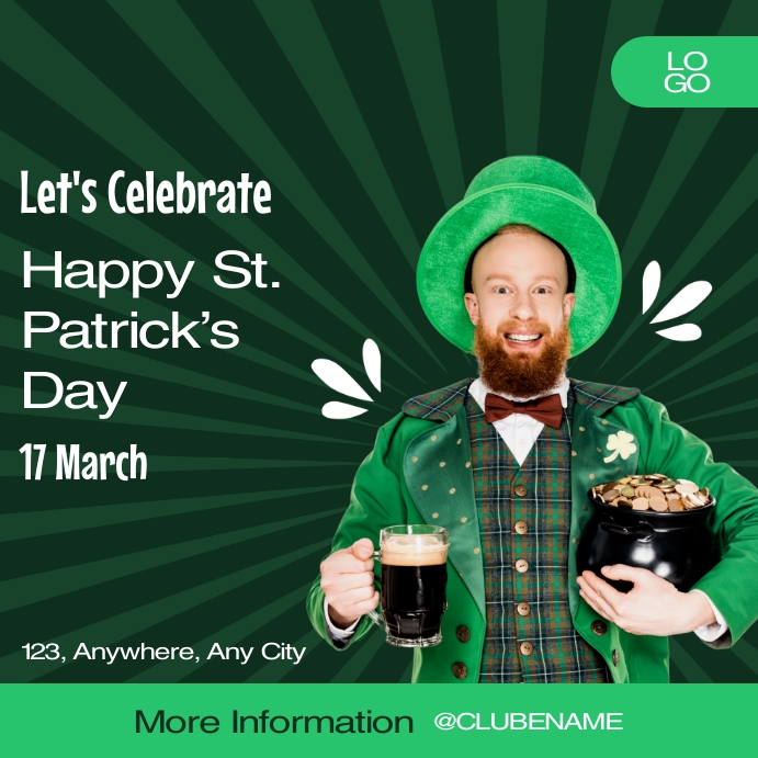 Copy of Let's Celebrate St Patrick's day PosterMyWall