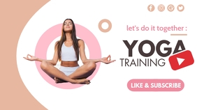 let's do it: yoga training youtube thumbnail template