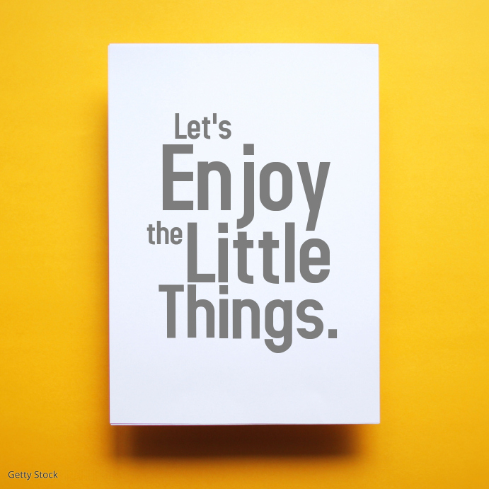 Let's enjoy the little things minimalist post template
