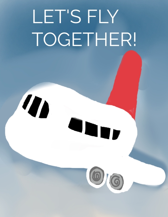 Let's fly together Flyer (US Letter) template