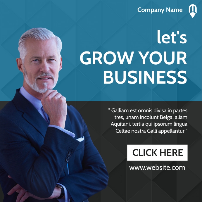 Copy of let's grow your business instagram post finan | PosterMyWall