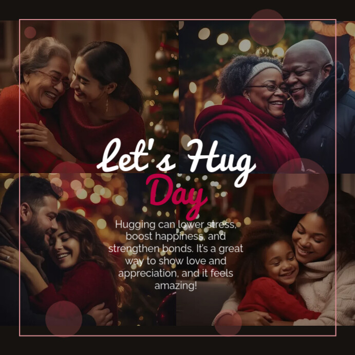 Let's Hug Day Instagram Post Template | PosterMyWall