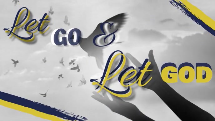 Let Go & Let God Annimation YouTube Thumbnail template