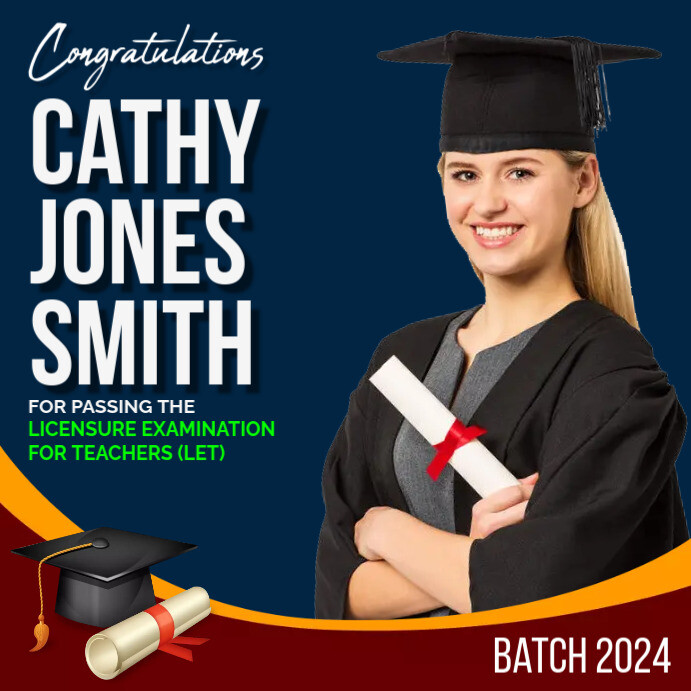 Copy of LET Passers - Board Exam | PosterMyWall