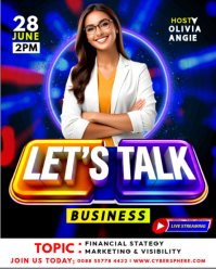 Preto Business Webinar Instagram Portrait Template
