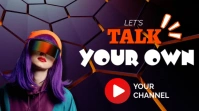 lets talk podcast Digital Display (16:9) template
