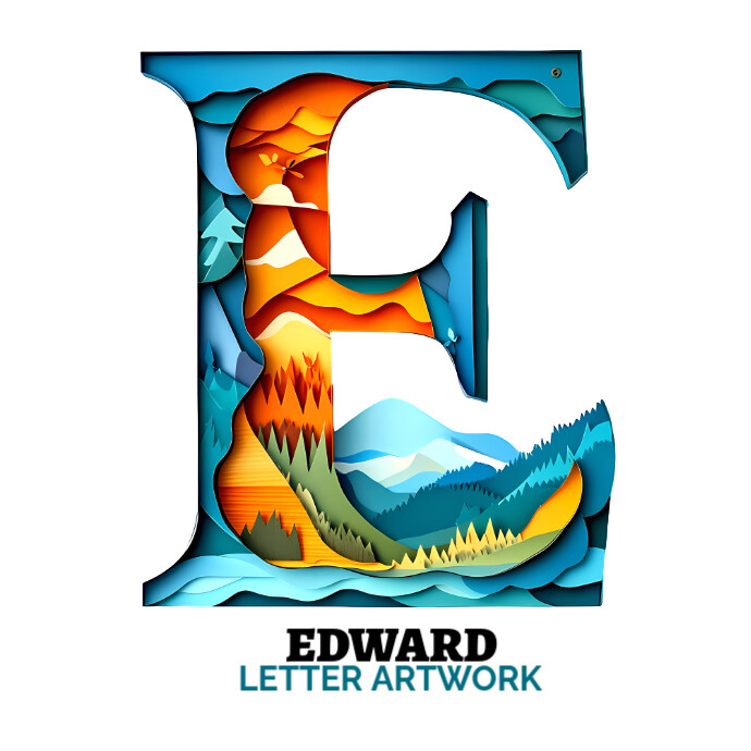 Letter E Artwork Logo Template | PosterMyWall