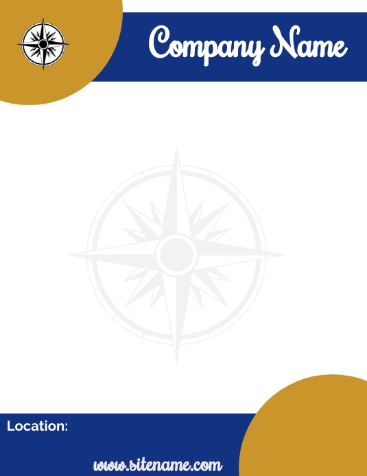 Letter Head (4) Flyer (US Letter) template