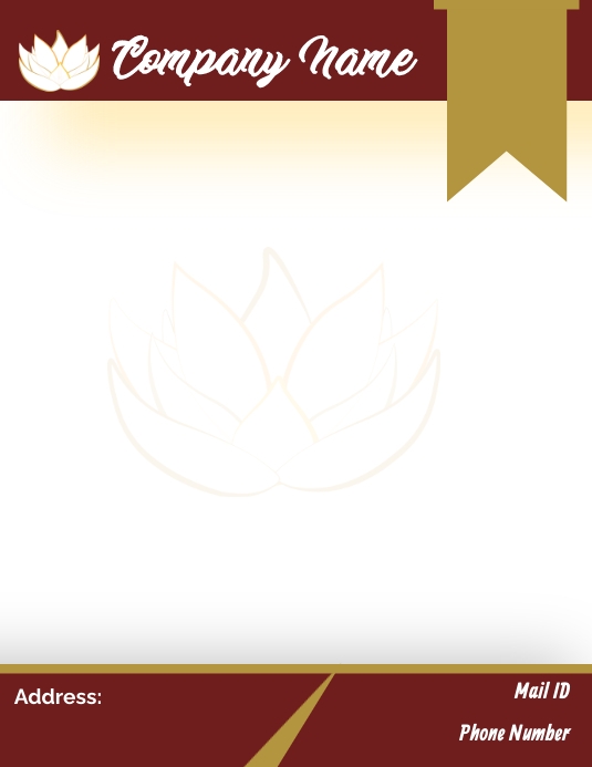 Letter Head (6) Flyer (US Letter) template