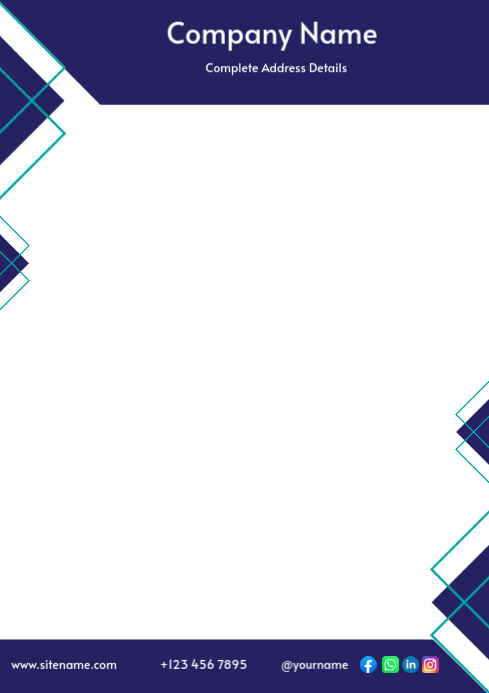 Letter Head A4 template