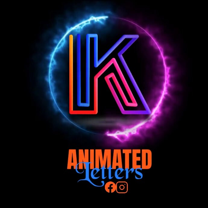 Letter logo animation template
