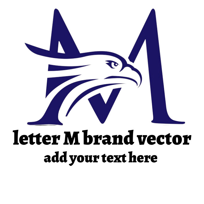 letter M brand vector Logótipo template