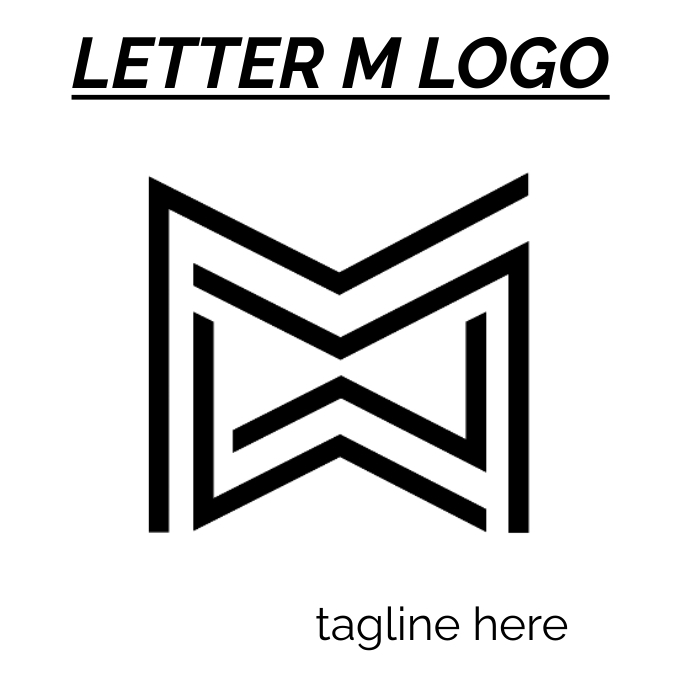 Letter M logo template